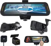 Rydeen TOMBO 360 X 360 Surround View 4K HD DVR / Mirror 10" Display Rear Camera