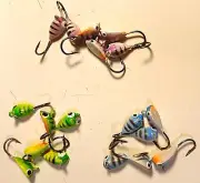 18x Ice Fishing Jigs panfish crappie bluegill bream walleye pike river lake fish