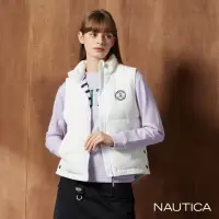 在飛比找momo購物網優惠-【NAUTICA】女裝 純色立領麵包背心(白)