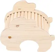 Happyyami Wooden Hamster Chinchilla Hut Small Animals Hideaway Wood House Guinea Pig Hideout