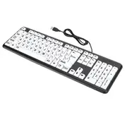 Large Letters USB Wi Low Vision Keyboard, Senior-Friendly with Keys