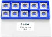 CDBP 15mm Square with 6" Radius Carbide Cutter Inserts, 15×15×2.5mm-R150 for Woodworking Helical Planer Head and CNC or DIY Wood Lathe Turning Rougher Tools, 10pcs