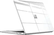 Fintie Case for 13.8 Inch Microsoft Surface Laptop 7 2024 (Model: 2036) - Protective Slim Snap On Hard Shell Cover (Crystal Clear)