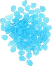 OFFSCH 300Pcs Luminous Aquarium Stones Glowing Decorative Rocks for Fish Tanks Nighttime Landscape Enhancer Glow The Dark Garden Decor