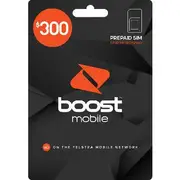 Boost $300 Prepaid SIM Card Black