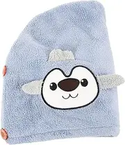 Healeved Cute Cartoon Hair Wrap Towel Absorbent Hair Dry Cap Lightweight Soft Microfiber for Wet