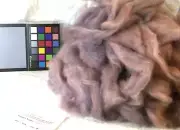 Romney variegated pastel lilac wool roving spinning weaving felting fiber arts