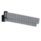 Silicone Magnetic Strap Replacement for Fitbit Charge 6/5 Gray Yellow (2pcs)