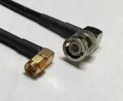 BNC Male Angle to SMA Male L RFC195 Coax 50ohm Cable Pick Length HAM WIFI CB USA