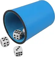 ifundom Compact Dice Cup Portable for Travel Abs Pu Material Dice Holder for Large Parties