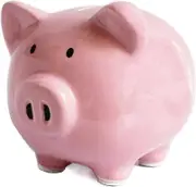 Lertenys Piggy Bank,Child to Cherish Ceramic Pig Money Piggy Banks for Boys Girls Kids (Pink, M)
