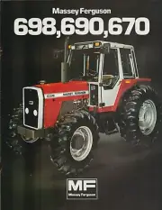 Massey Ferguson MF698 - MF690 - MF670 Tractors Sales Brochure NOS New Old Stock