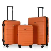Eaglemate hard shell 3pcs suitcase luggage set for adults, TSA locker, expand