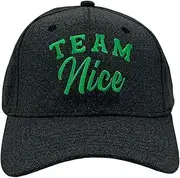 [Crazy Dog T-shirts] Team Nice Hat Funny Sarcastic Christmas Novelty Cap