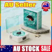 The Waves Vinyl Record Player Bluetooth Retro Speaker with RGB Light Relax AidRO