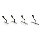Garden Rake Ergonomic Handle Heavy Duty Remover for Gardening Backyard Yard