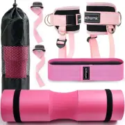 Barbell Pad Hip Thrust Squat Bar Pad Foam Barbell Pad Weight Bar Cushion with 2