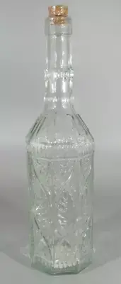 Decorative Glass Storage Oil Vinegar Bottles Cork Stopper Lid