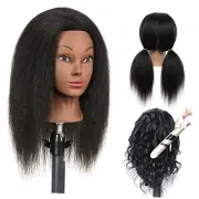 Mannequin Head with Hair 14"Manikin Head 100% Real Hair Mannequin Head B14