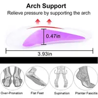 在飛比找蝦皮購物優惠-足底筋膜炎足弓墊，足弓支撐插入物