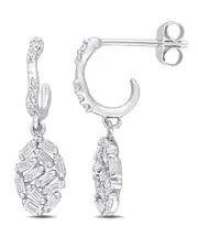 14K 0.57 ct. tw. Diamond Dangle Earrings