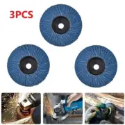 Get Precise Grinding Results 3pcs 3 inch Flat Flap Discs for Weld Grinding