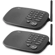 Hosmart Wireless Intercom System 1/2 Mile Long Range 10-Channel Security for Home or Office (2 Stations)