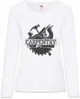 Carpentry Women Long Sleeve T-Shirt Joiner Carpentry Woodwork Cabinet Maker