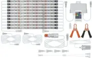 Hard Korr Boat Light Kit with 10 x 25cm RGB Flex Strips and Controller