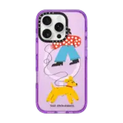 iPhone 16 Pro Impact Case MagSafe Compatible Dog Walk iPhone Case by Tess Smith-Roberts