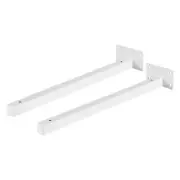 Floating Shelf Brackets, 2pcs 14"(350mm) Wall Mounted Shelf Supports, White