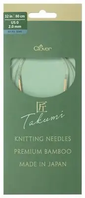 TAKUMI Pro Circular Knitting Needles 32"-US 0 / 2.0 mm