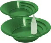 2-Pack Gold Panning Starter Kit – Featuring Compact 9-Inch Green Vanishing Riffl