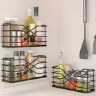 Wall Mounted Seasoning Storage Rack Spice Storage Draining Shelf for Home