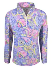 New IBKUL Golf Ladies Mariel 1/4 Zip Pullover