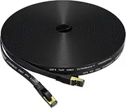 Cat 8 Ethernet Cable 85 FT, Outdoor&Indoor High Speed Heavy Duty Network LAN Internet Cable,SFTP Gold Plated RJ45 40Gbps 2000Mhz Patch Cord, for Modem/Router/Gaming,Faster Than Cat7/Cat6/Cat5 Black