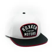Rokker Motors Patch Snapback Cap, black-white for Men One Size Black White