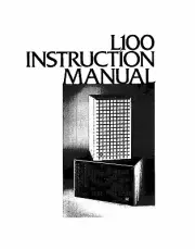 JBL L100 Speaker Owners Instruction Manual