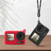 Silicone Cameras Protection Cases Drop-resistant Cover+Lanyard for OSMO ACTION 3
