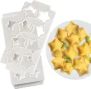 Mini 2" Star Ravioli Molds - 2 Pc- Makes 8 Raviolis, Super Easy to Use & Clean