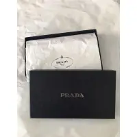 在飛比找蝦皮購物優惠-PRADA 桃粉色防刮牛皮長夾