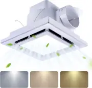 Bathroom Fan with Light Ceiling Mount Shower Ventilation Exhaust Fan with Color
