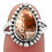 Natural Rosetta Picture Jasper 925 Sterling Silver Ring s.7 Jewelry R-1154