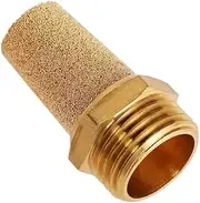 5PCS Pneumatic Brass Exhaust Muffler Silencer 1/8 1/4 3/8 1/2 BSP Male Thread for Air Noise Adjustable Long Short(Long-BSL-5PCS,1/4")