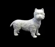 9942611 Porcelain Westi-Terrier Bisque Wagner & Apel 14x11cm