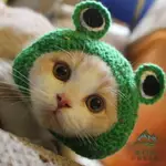 寵物貓咪卡通耳朵小帽子可愛針織毛線頭飾用品