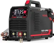 YESWELDER 135Amp MIG Welder,240V Flux Core Welder Flux MIG/Lift TIG/Stick 3-in-1 Large LED Digital Display Welding Machine IGBT Inverter Welder