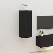 Wall Mounted TV Cabinet - Black TV Stand, Table Center for Living Room, Bedroom Furniture, Storage Shelf, Modern Style Television, 40x34.5x100 cm