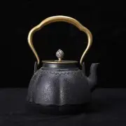 Iron Kettle Cast Iron Teapot for Tea Living Room Gas Induction Cooker
