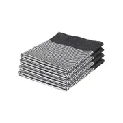 Nicola Spring Cotton Tea Towels - 70cm x 50cm - Pinstripe - Pack of 4